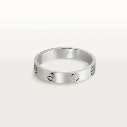 [Raffine] ANILLO DE AMOR 4MM 1 DIAMANTE PLATA